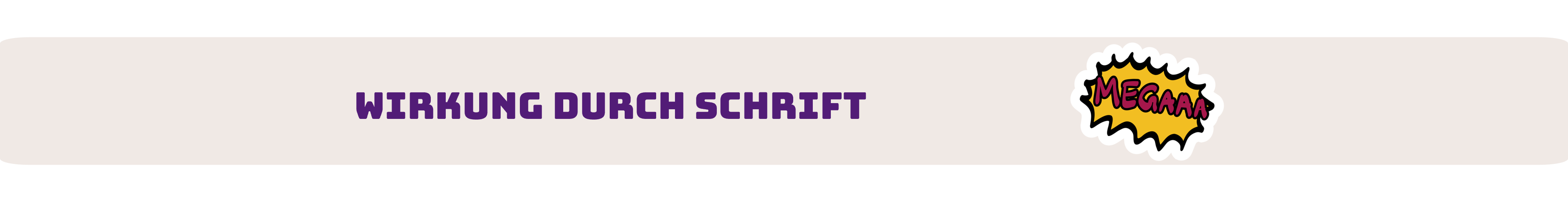 Wirkung durch Schrift
