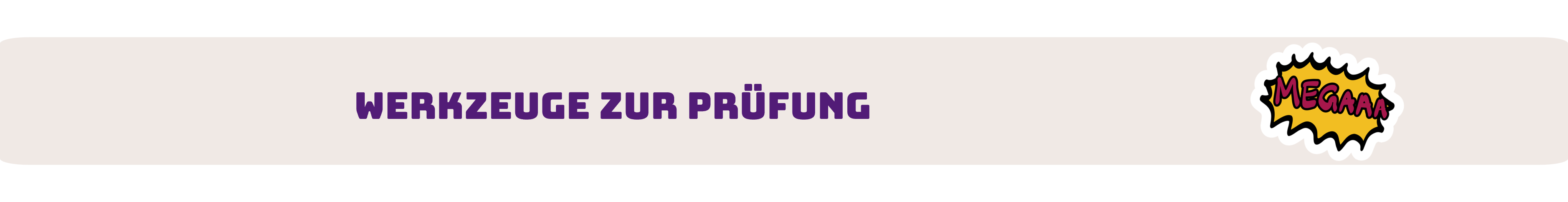 Werkzeuge zur Prüfung
